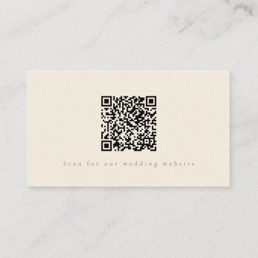 Elegant Roze Waterverf Bloemen Bruiloft Website QR Informatiekaartje (Achterkant)