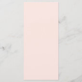 Elegant Roze Waterverf Bloemenframe Menu (Achterkant)
