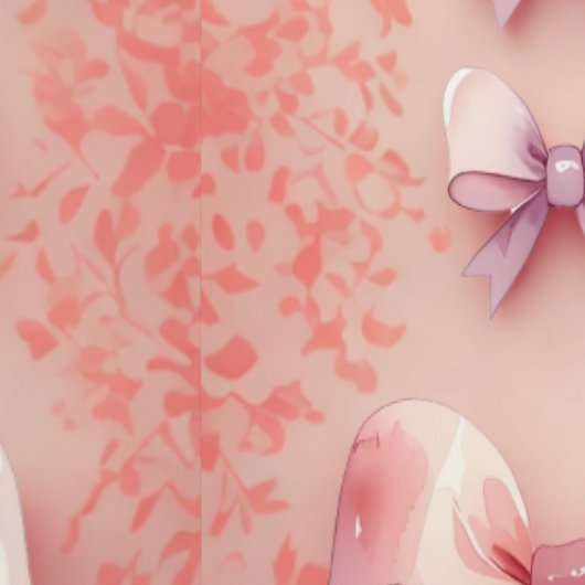 Elegant Roze Waterverf Bows Patroon Behang (Zoom)