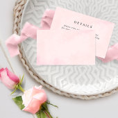 Elegant Roze Waterverf Bruiloft Website / Details Informatiekaartje