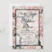 Elegant roze waterverf floraal Vrijgezellenfeest Kaart (Voorkant)