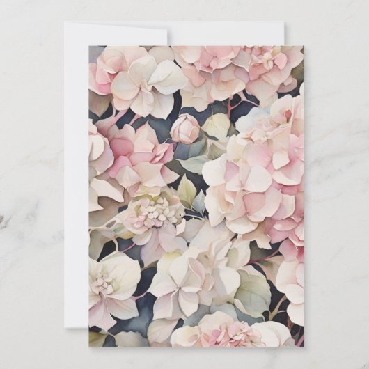 Elegant roze waterverf floraal Vrijgezellenfeest Kaart (Achterkant)