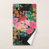 Elegant roze waterverf Floral Bouquet Design Bad Handdoek (Handdoek)