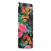 Elegant roze waterverf Floral Bouquet Design Thermosbeker (Geroteerd rechts)
