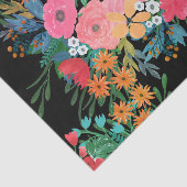 Elegant roze waterverf Floral Bouquet Design Tissuepapier (Detail)