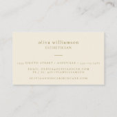 Elegant roze Waterverf Floral Modern Beauty Visitekaartje (Achterkant)