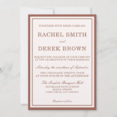 Elegant roze Waterverf Floral Monogram Weddenschap Kaart (Achterkant)