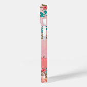 Elegant roze Waterverf Floral Pattern Case-Mate iPhone Case (Achterkant / Links)