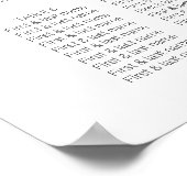 Elegant roze Waterverf Floral Seating Chart Poster (Hoek)