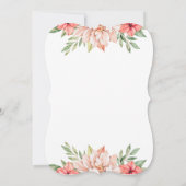 Elegant roze Waterverf Floral Sweet 16 Kaart (Achterkant)