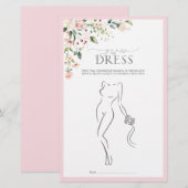 Elegant roze Waterverf Floral Vrijgezellenfeest Ga (Voorkant / Achterkant)