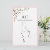 Elegant roze Waterverf Floral Vrijgezellenfeest Ga (Staand voorkant)