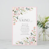 Elegant roze Waterverf Floral Vrijgezellenfeest Ga (Staand voorkant)