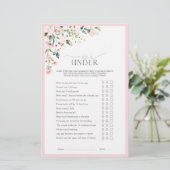 Elegant roze Waterverf Floral Vrijgezellenfeest Ga (Staand voorkant)