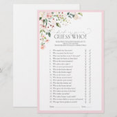 Elegant roze Waterverf Floral Vrijgezellenfeest Ga (Voorkant / Achterkant)