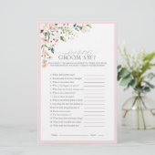 Elegant roze Waterverf Floral Vrijgezellenfeest Ga (Staand voorkant)