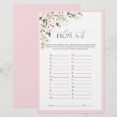 Elegant roze Waterverf Floral Vrijgezellenfeest Ga (Voorkant / Achterkant)