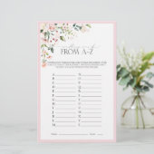 Elegant roze Waterverf Floral Vrijgezellenfeest Ga (Staand voorkant)