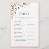 Elegant roze Waterverf Floral Vrijgezellenfeest Ga (Voorkant)