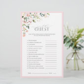 Elegant roze Waterverf Floral Vrijgezellenfeest Ga (Staand voorkant)