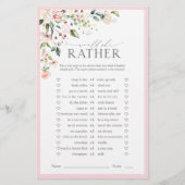 Elegant roze Waterverf Floral Vrijgezellenfeest Ga (Voorkant)