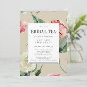 Elegant roze Waterverf Floral Vrijgezellenfeest Kaart (Staand voorkant)