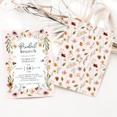 Elegant roze Waterverf Floral Vrijgezellenfeest Kaart