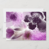 Elegant roze Waterverf Floral Wedding Kaart (Achterkant)