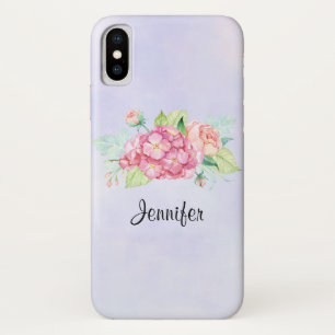 Elegant roze Waterverf Flower Bouquet Case-Mate iPhone Case