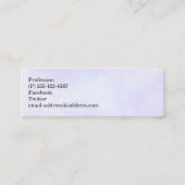 Elegant roze Waterverf Flower Bouquet Mini Visitekaartje (Achterkant)