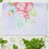 Elegant roze Waterverf Flower Bouquet Theedoek (Gevouwen)