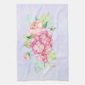 Elegant roze Waterverf Flower Bouquet Theedoek (Verticaal)