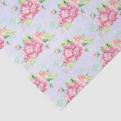 Elegant roze Waterverf Flower Bouquet Tissuepapier (Detail)