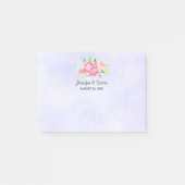 Elegant roze Waterverf Flower Bouquet Wedding Post-it® Notes (Voorkant)