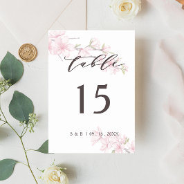 Elegant roze Waterverf Japanse Cherry Blossom Kaart