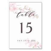 Elegant roze Waterverf Japanse Cherry Blossom Kaart (Achterkant)