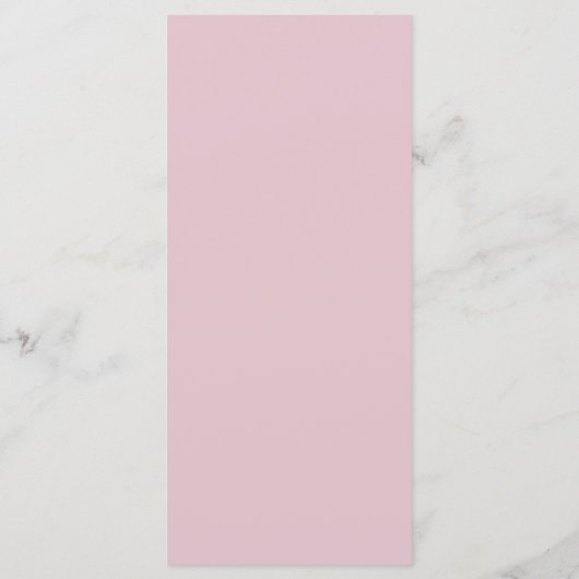 Elegant roze Waterverf Magnolia Floral Wedding Menu (Achterkant)