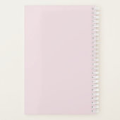 Elegant roze Waterverf Magnolia Floral Wedding Planner (Achterkant)