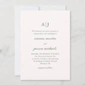 Elegant roze Waterverf Peony Floral Wedding Kaart (Voorkant)