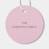 Elegant Roze Waterverf Poesje Willow Easter Bedankjes Labels