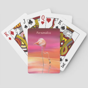 Elegant roze Waterverf Pokerkaarten