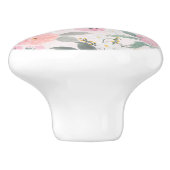 Elegant roze Waterverf schilderen Keramische Knop (Zijkant)