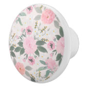 Elegant roze Waterverf schilderen Keramische Knop (Rechts)