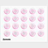 Elegant roze Waterverf Spa labels (Vel)