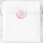 Elegant roze Waterverf Spa labels (Tas)