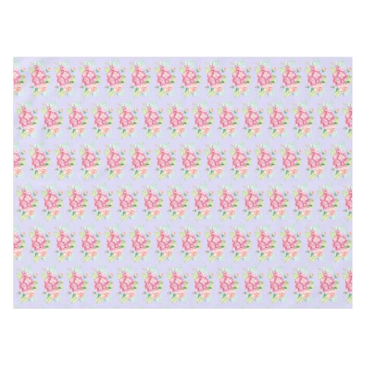 Elegant roze Waterverf ventilator Bouquet Patroon Tafelkleed (Voorkant (Horizontaal))