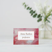 Elegant roze Waterverf Visitekaartje (Staand voorkant)