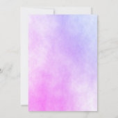 Elegant Roze Waterverf Vlinder 1e Verjaardag Kaart (Achterkant)