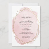 Elegant roze Waterverf Vrijgezellenfeest Kaart (Voorkant)