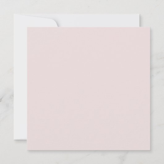 Elegant Roze Waterverf Wildflowers Bruiloft Kaart (Achterkant)